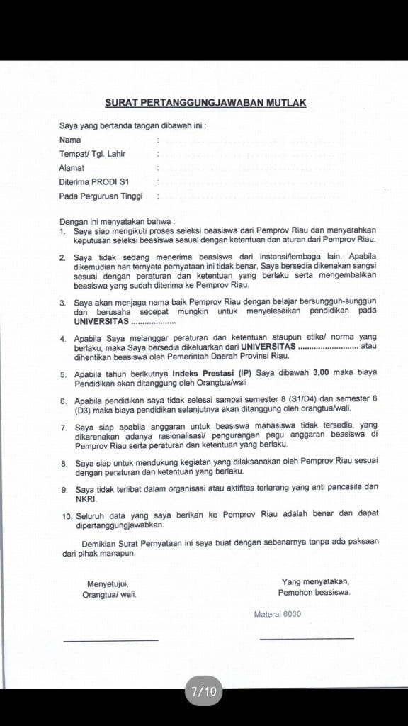 Penerima Beasiswa Tahfidz Alquran Dinas Pendidikan UIN